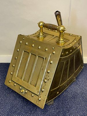 A Late Victorian Brass Coal Box