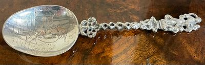 Dutch Silver Spoon. A late Victorian Dutch silver spoon dated 1883. 18cm long. 55grams