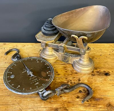 A Set Of Salter Scales And A Set Of Avery Scales With Weights