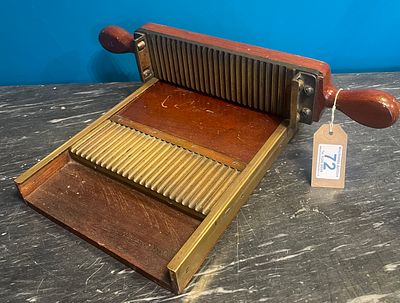 A Late Victorian Mahogany And Brass Pharmaceutical Pill Roller