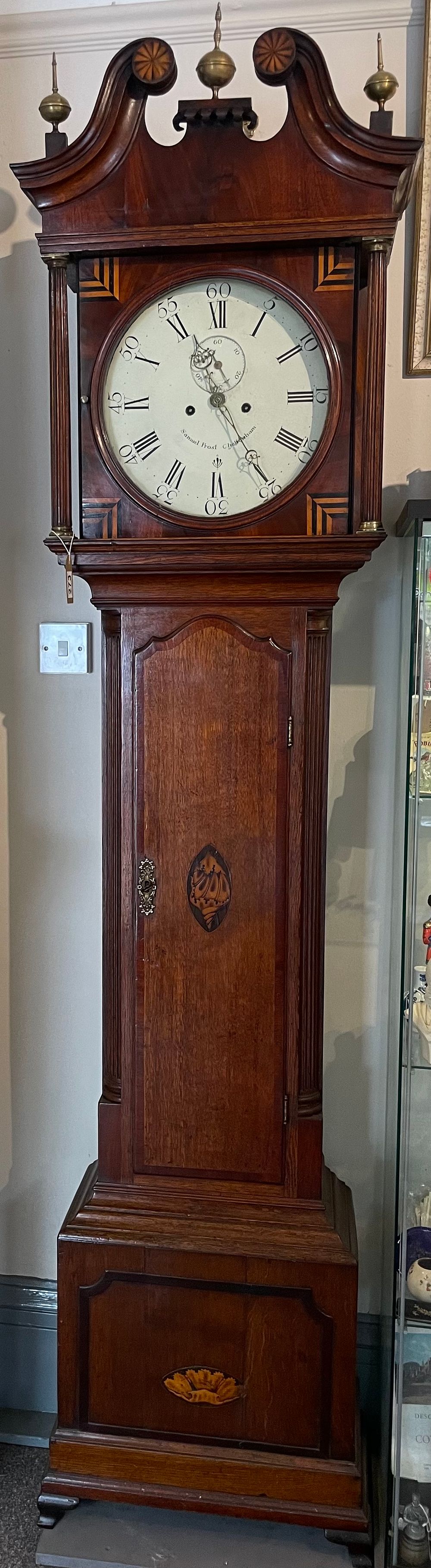 Lot 273 – A 8 Day Longcase Clock With Samuel Frost, Cheltenham To The Front Of The Dial.