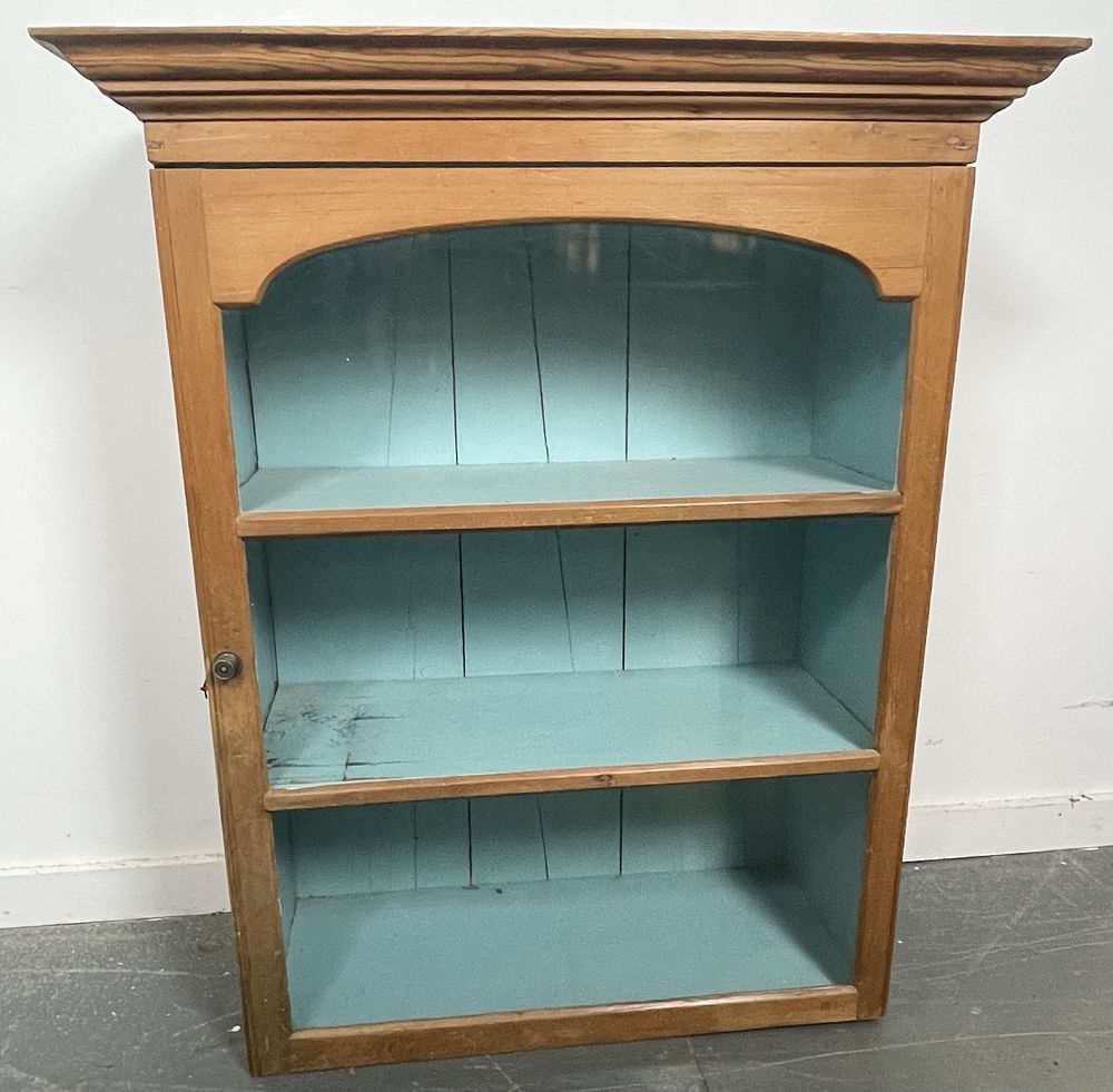 Lot 288 – A Victorian Pine Bookcase With Glazed Door