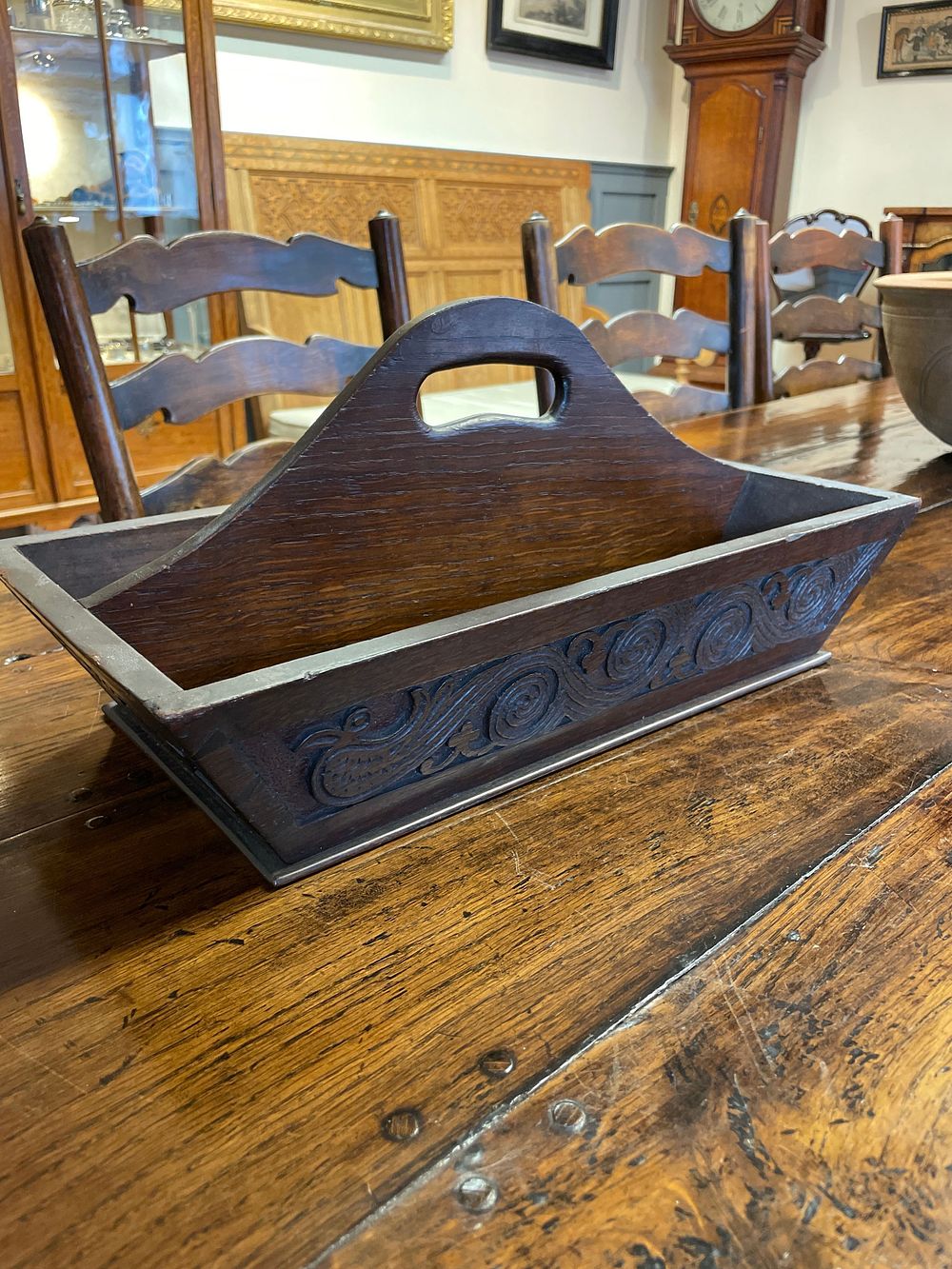 Lot 311 – 19th Century English Oak Cutlery Tray