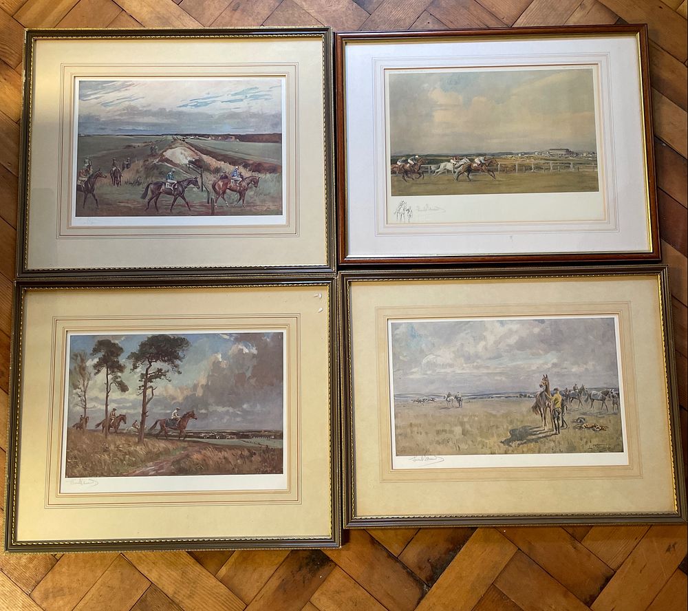 Lot 315 – A Group of 4 Framed Lionel Edwards Signed Equestrian Sporting Prints