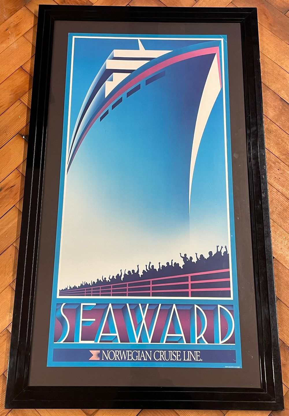 Lot 322 – Seaward – Norwegian Cruise Line Original Vintage Travel Poster