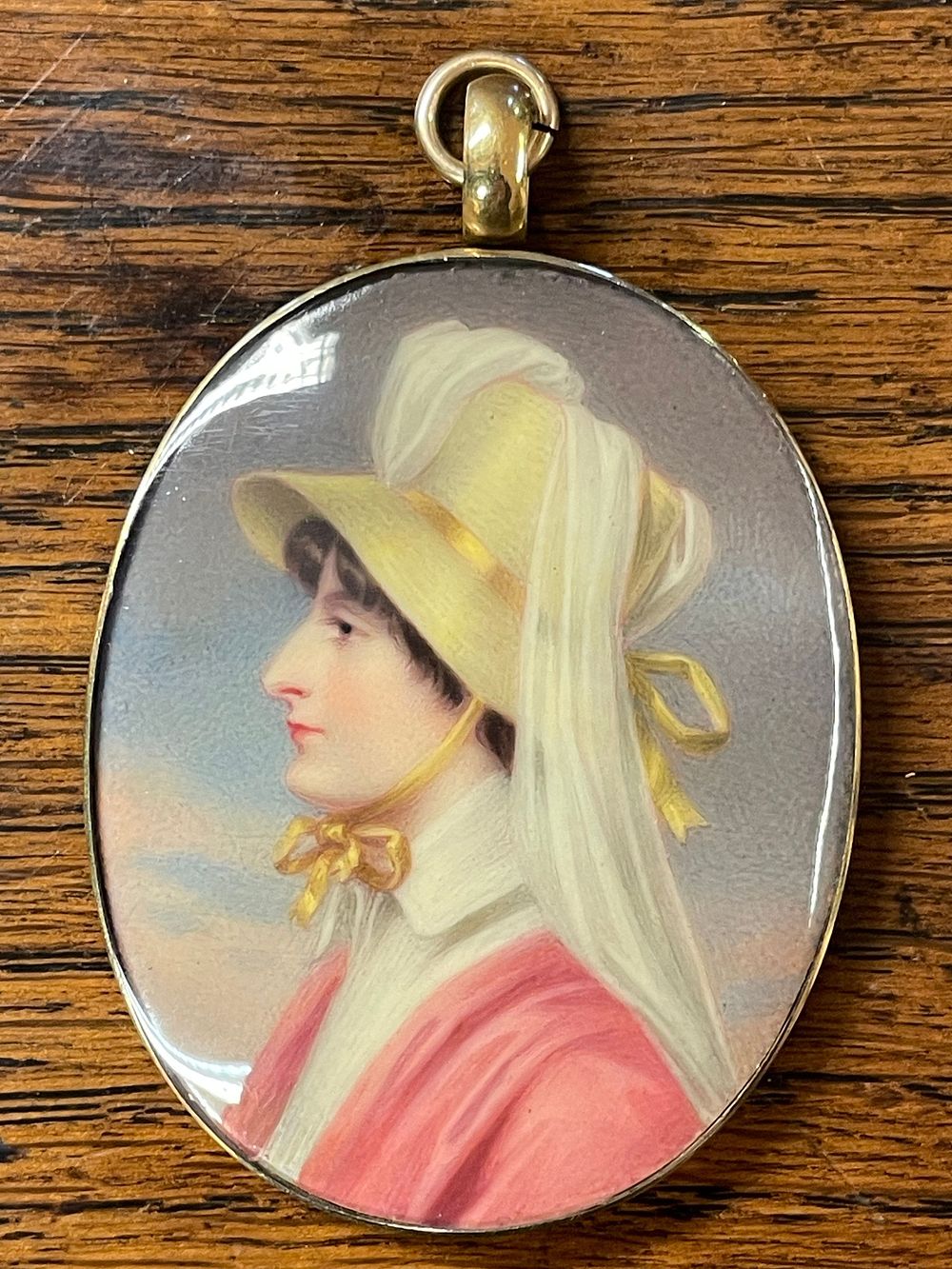 Lot 332 – Henry Bone, R.A. (British, 1755-1834), Enamel Portrait Miniature of Elizabeth Shutz, 1831