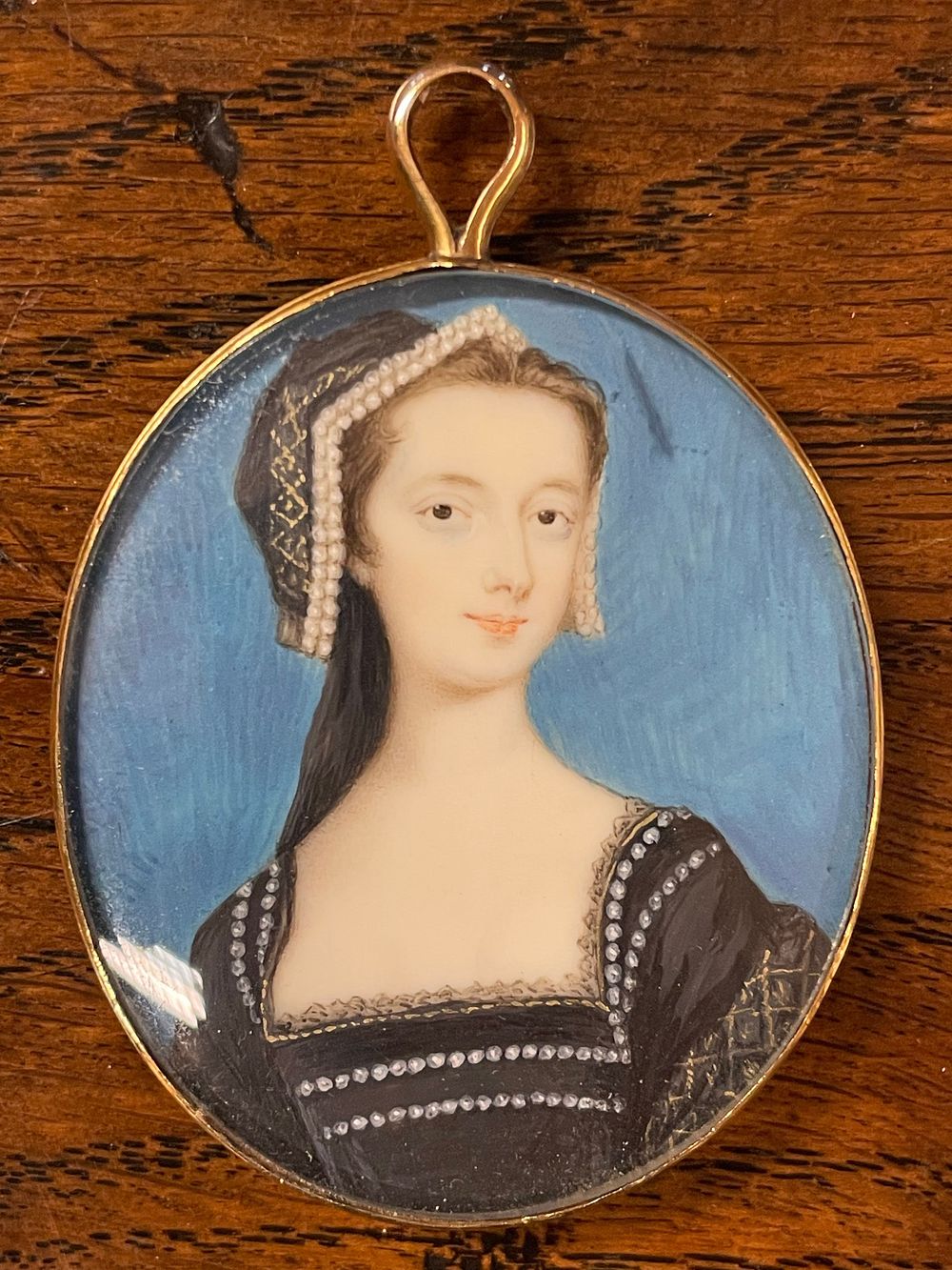 Lot 343 – A Portrait Miniature of Princess Mary Tudor