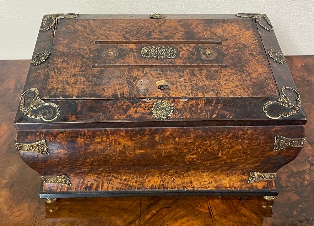 Lot 358 – A French Charles X Burr Wood and Gilt-Metal Mounted Stationery Box, circa 1820