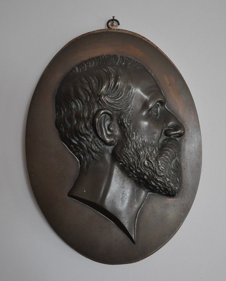 Lot 372 – A Bronze Portrait Plaque Believed To Be Of James A. Garfield The 20th US President