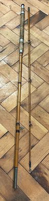 A Two-Section Split-Cane Bamboo Fishing Rod. This fishing rod is constructed from split-cane 