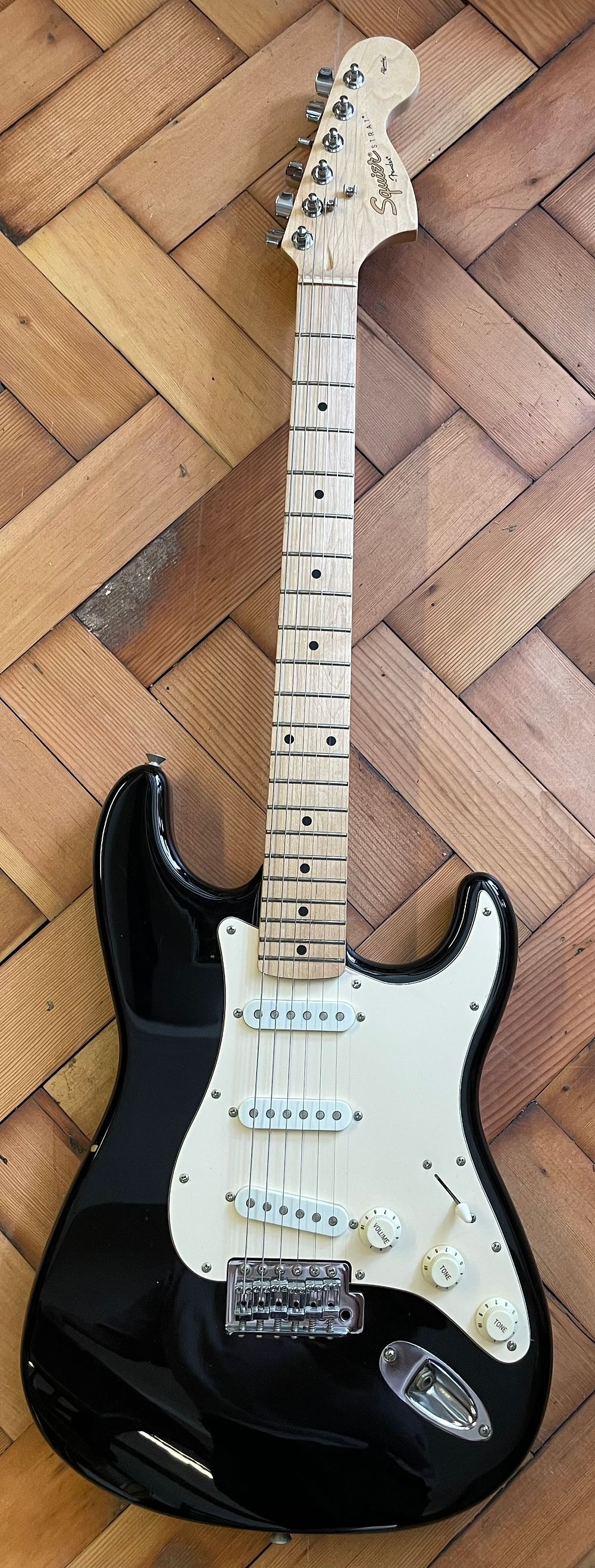 Lot 169 – ‘Squier’ by Fender guitar