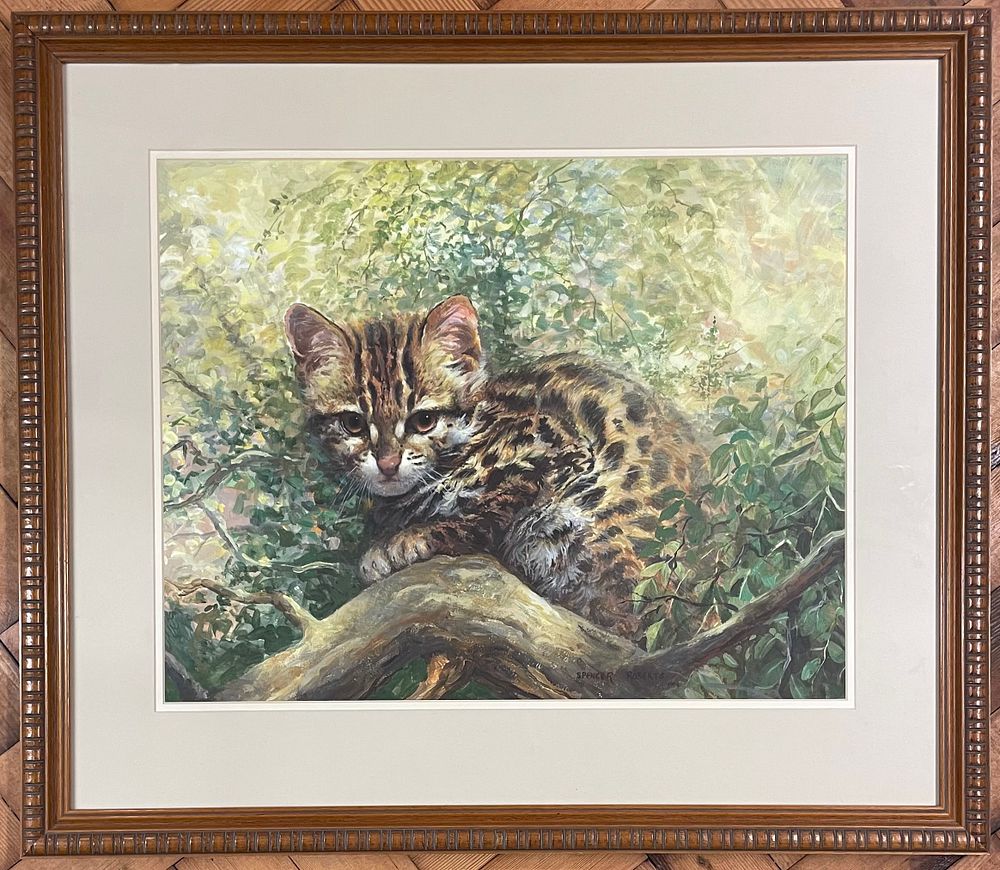 Lot 120 – Arthur Spencer Roberts (British, 1920-1997), Leopard Cat, 1994