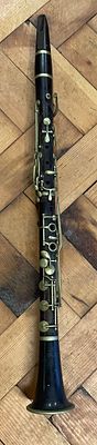 C. Mahillon Bruxelles Wood Clarinet. A professional-grade wood clarinet manufactured by C. 
