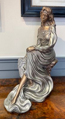 Austin Productions Swan Lake Durastone Sculpture by Alice Heath 1991. A large scale decorative 