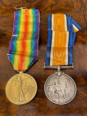 A Pair of British World War I Campaign Medals. This lot consists of a pair of official British 