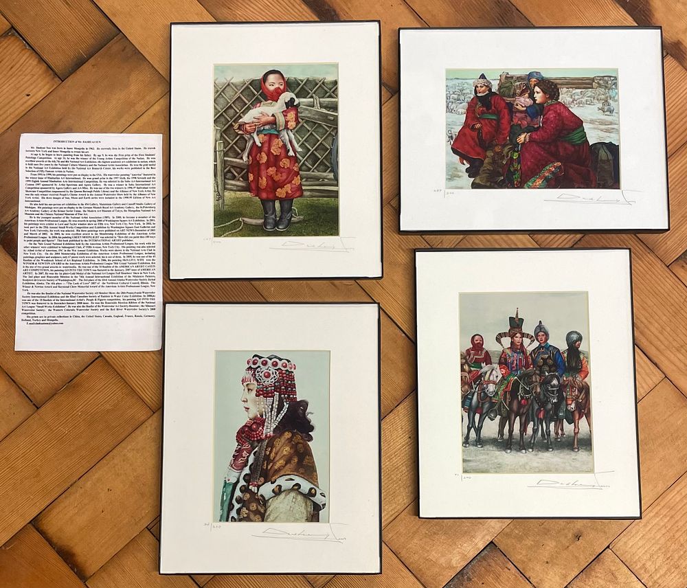 Lot 131 – A Set of Four Hand-Signed and Numbered Giclee Prints by Dashuai Sun