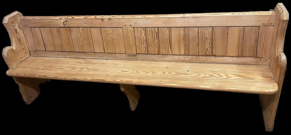 Lot 214a – Victorian Pine Church Pew Bench