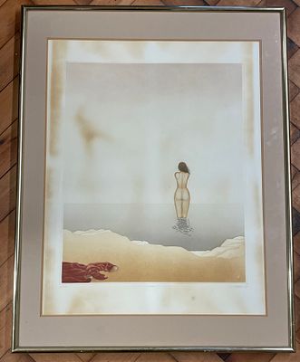 Elisabeth von Holleben Nude II Limited Edition Lithograph. This limited edition lithograph by 