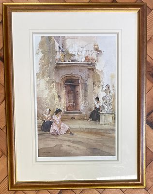 A Large Limited Edition Framed Russell Flint. Approx 83cm x 63.5cm
