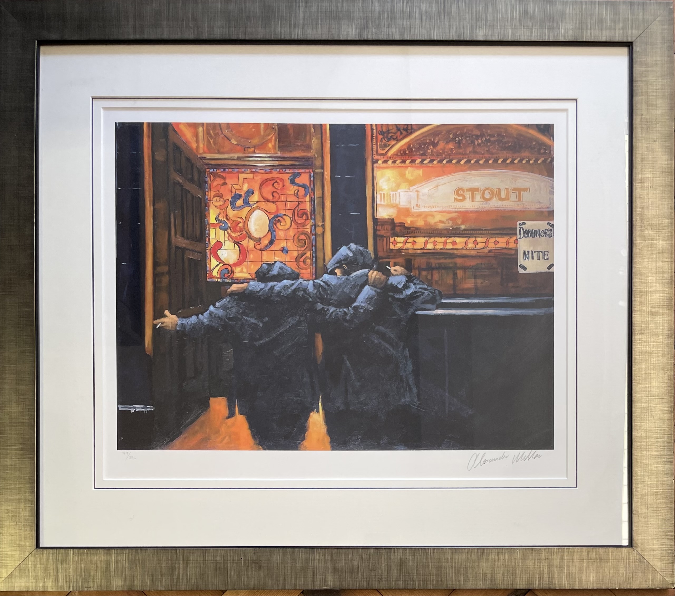 Alexander Millar, Dominoes Nite, Limited Edition Giclee Print, 199/295