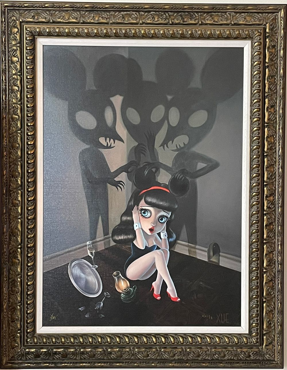 Lot 42 – Xue Wang Shadow Play Contemporary Pop Surrealist Painting