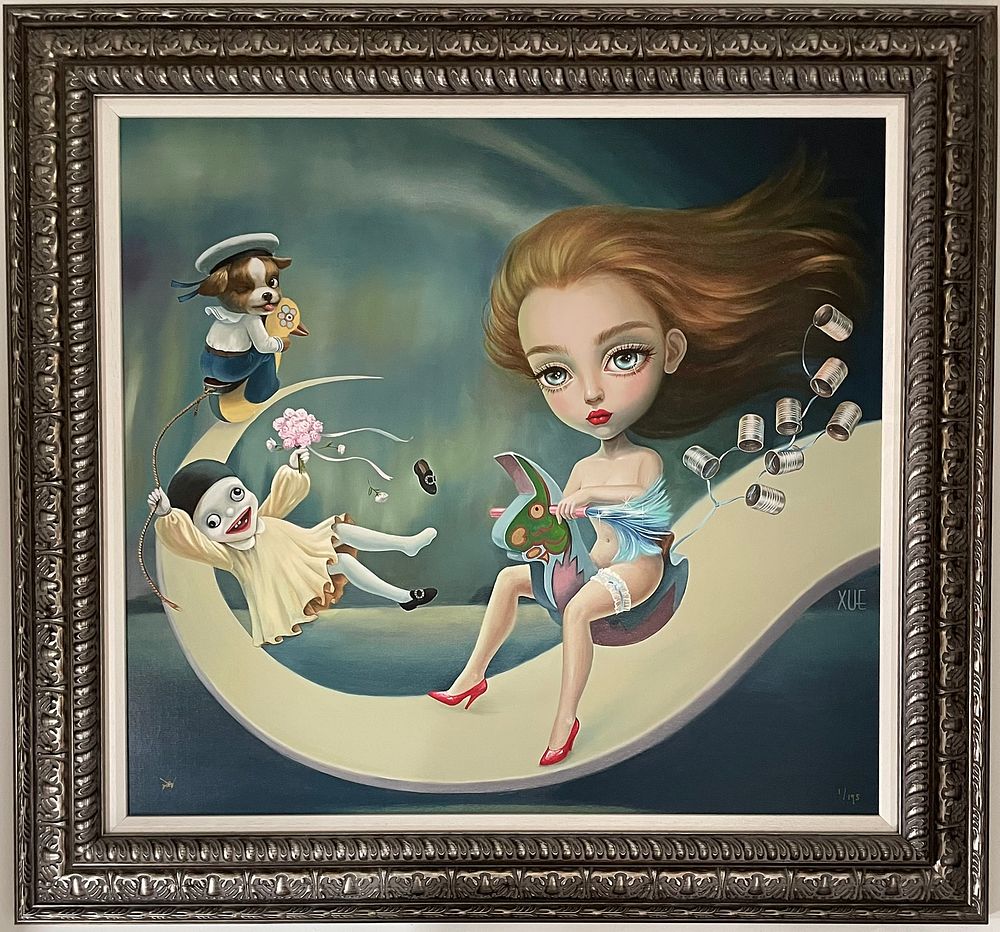 Lot 43 – XUE WANG Northern Lights Numbered Giclée on Canvas