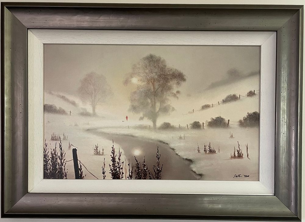 Lot 45 – John Waterhouse’First snowfall’ (Signed)