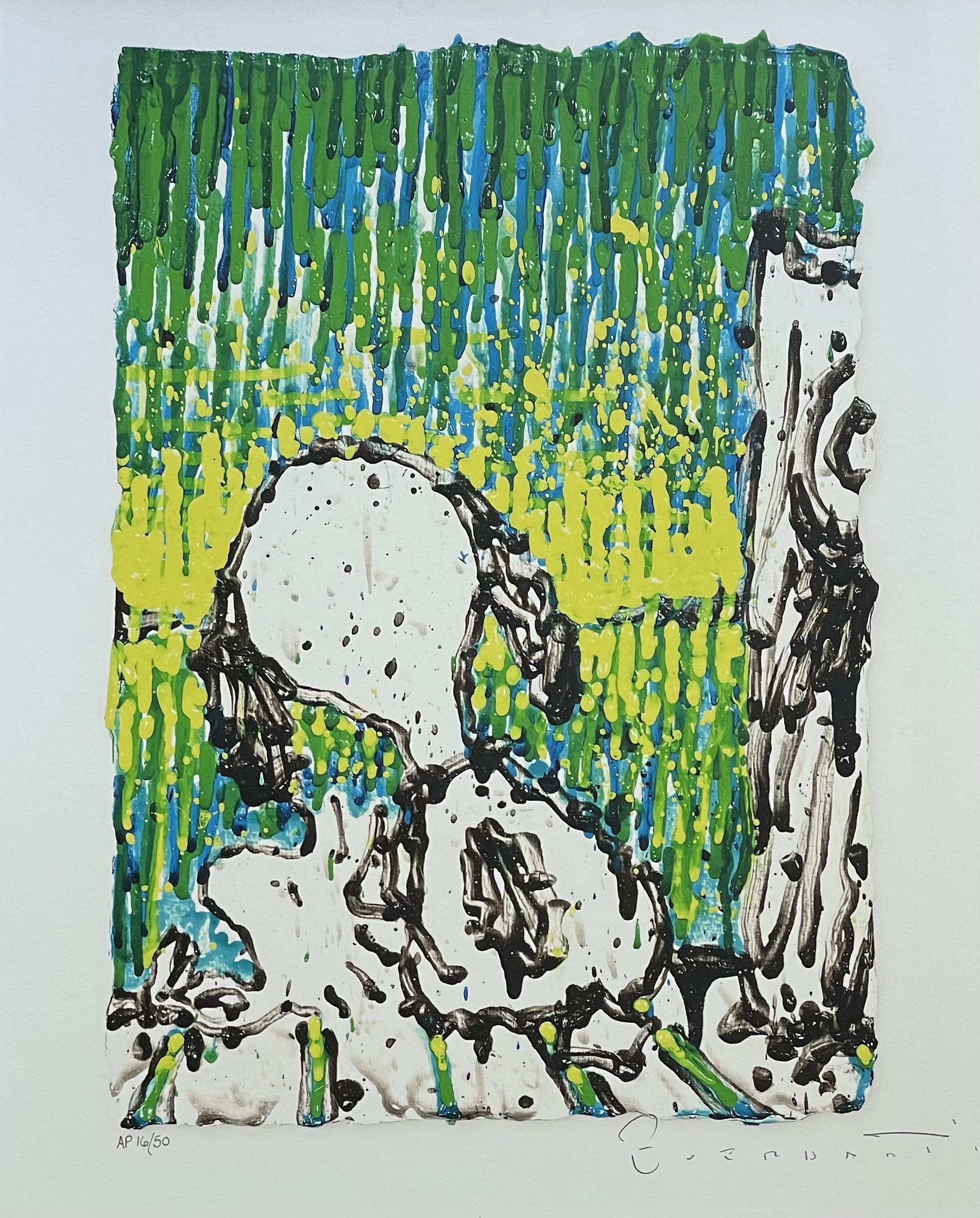 Tom Everhart, Coconut Couture, Artist Proof Mixed Media Print