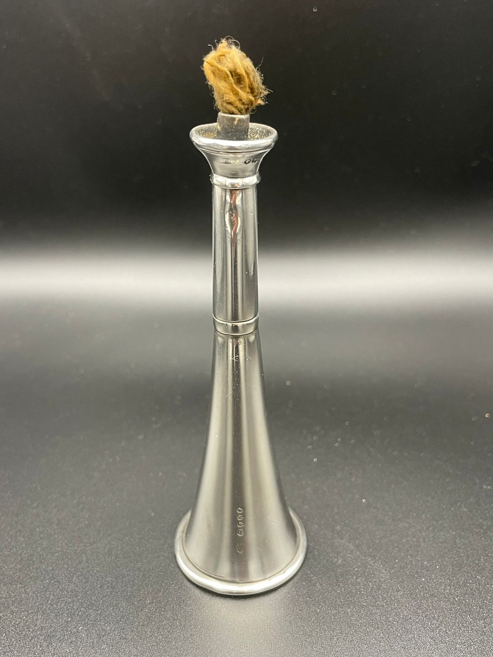 Lot 151 – Sterling Silver Hunting Horn Novelty Table Lighter