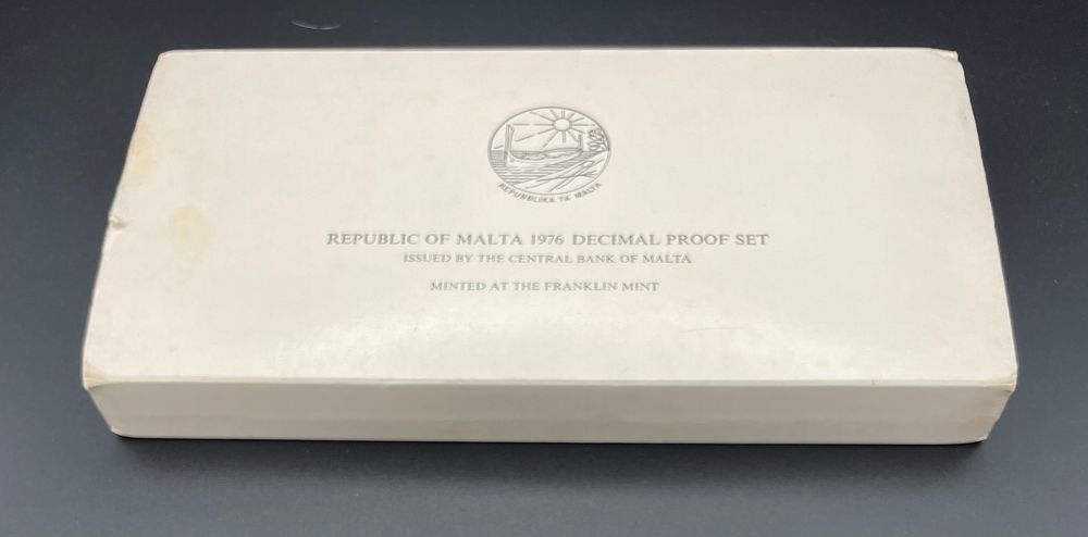 Lot 157 – Republic of Malta 1976 Nine Coin Decimal Proof Set Minted at The Franklin Mint