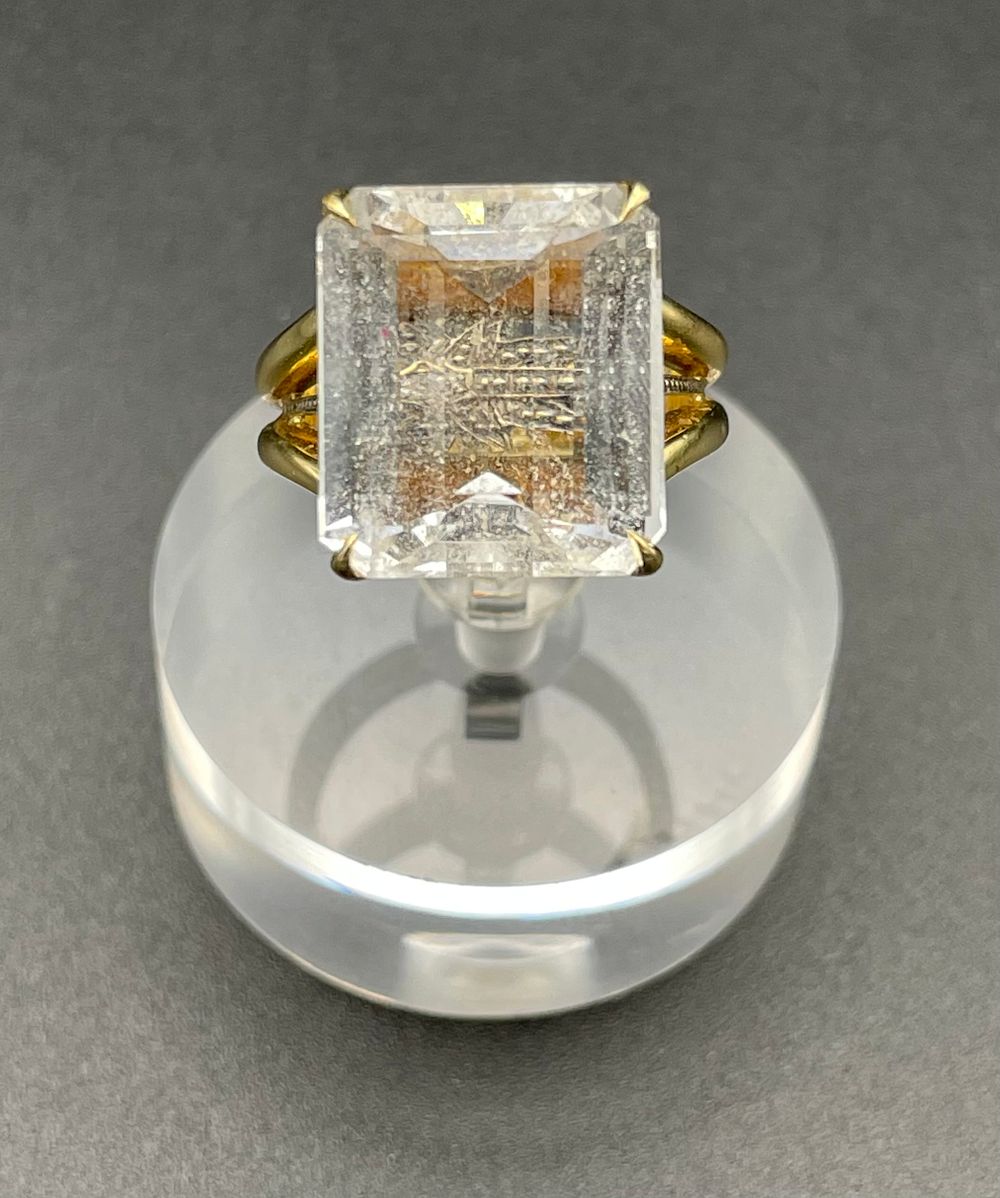 Lot 141 – H. Stern 18 Karat Yellow Gold Quartz and Diamond Cocktail Ring