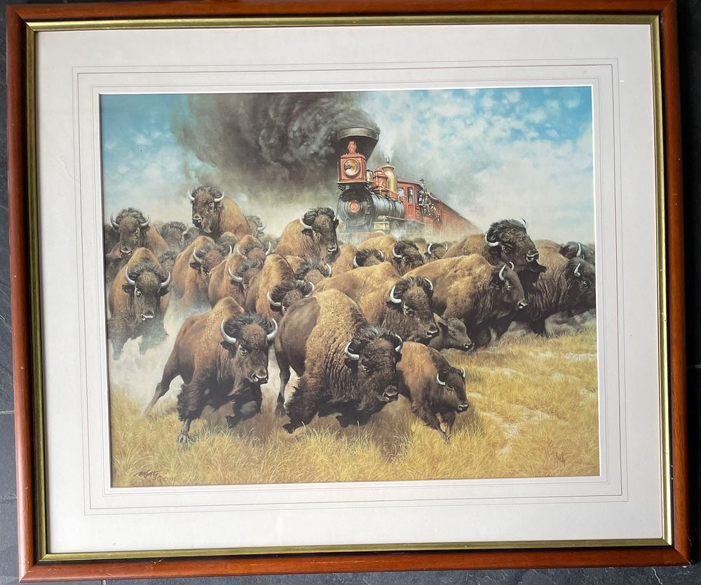 Lot 242 – Frank McCarthy ‘The Coming of the Iron Horse’ (Signed)