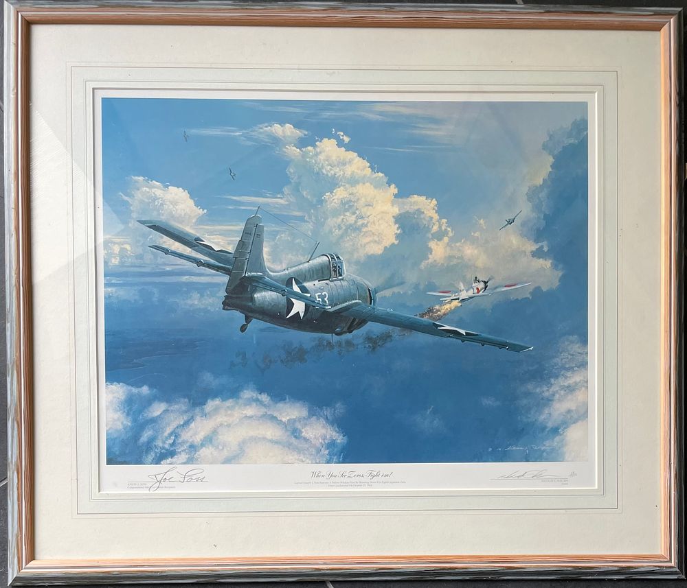 Lot 249 – William S. Phillips When You See Zeros, Fight ’em! Signed Limited Edition Lithograph