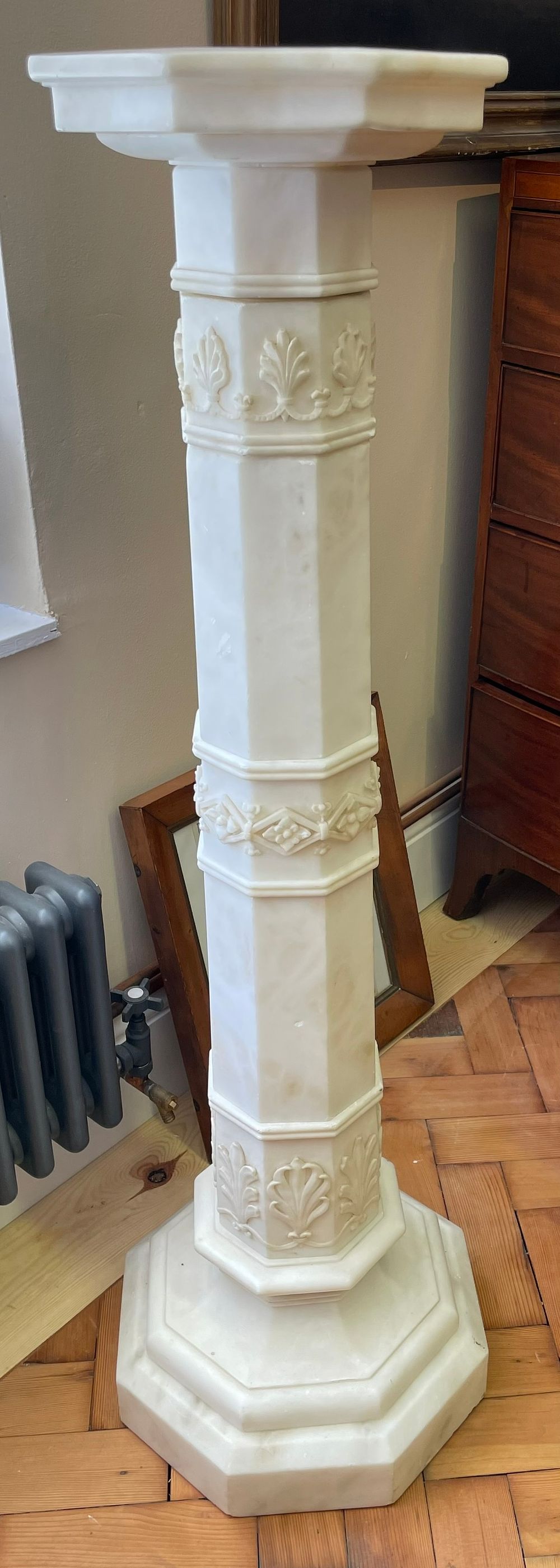 Lot 174 – A Fine Quality Stone Carved Torchiere.