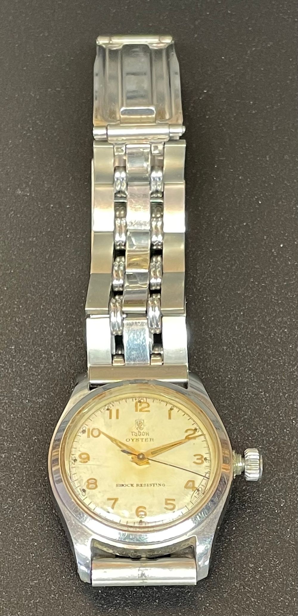 Lot 180 – Tudor Oyster Shock Resisting Stainless Steel Wristwatch