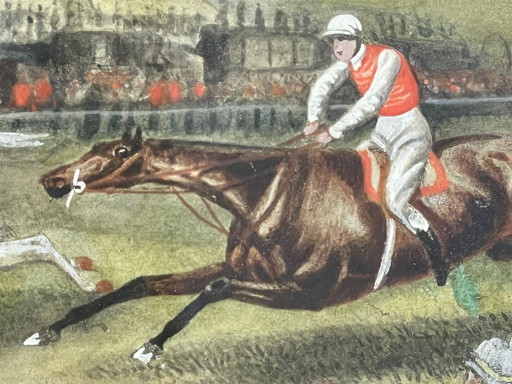 Lot 196 – An Original Horse Racing Watercolour By T Walsh