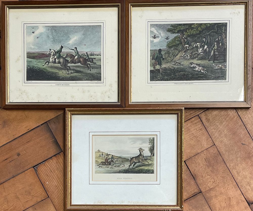 Lot 256 – Two Samuel Howitt Hand-Colored Sporting Prints Published 1799 And One Other