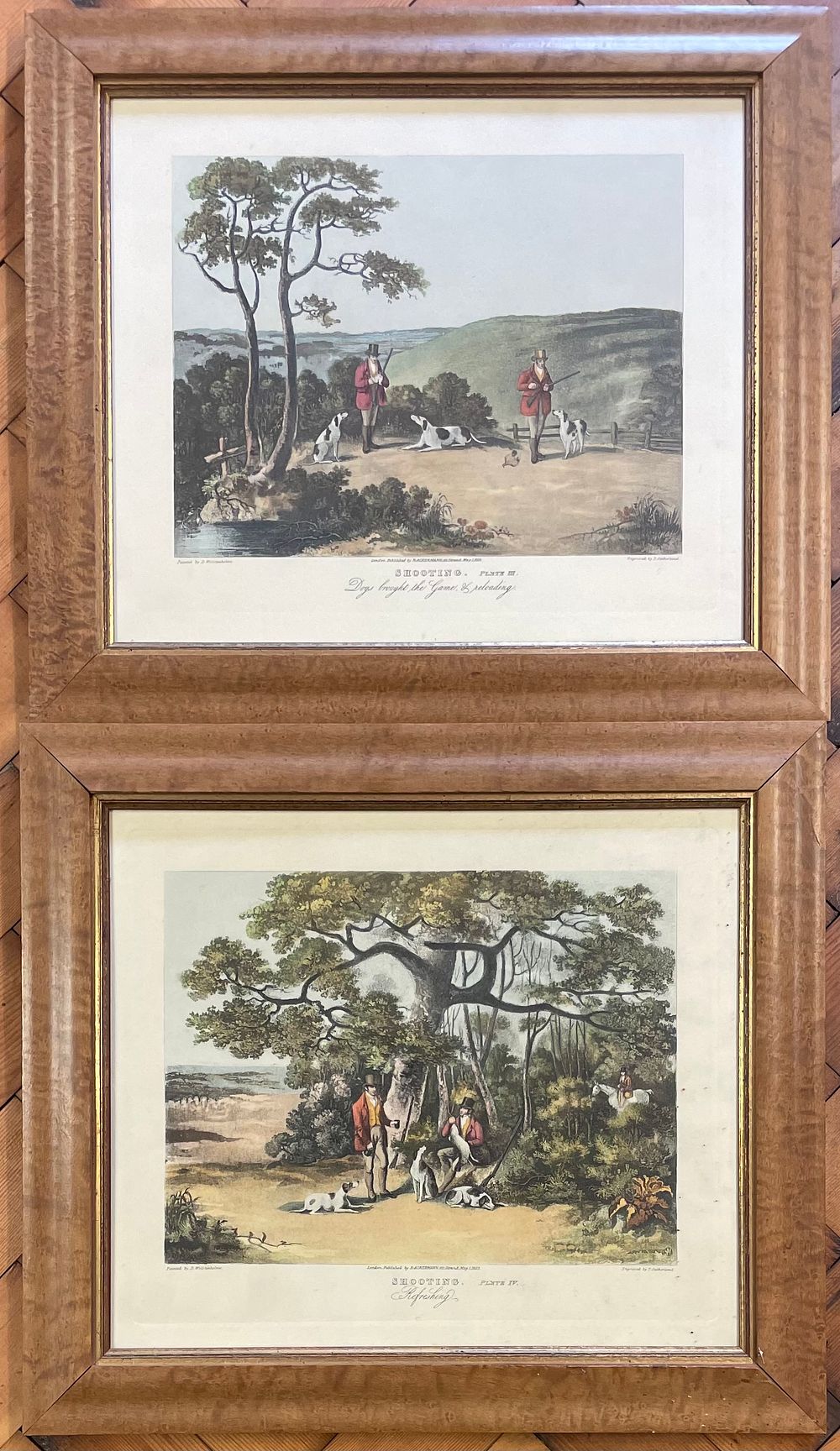 Lot 276 – A Pair of Dean Wolstenholme Hand-Colored Shooting Aquatints Engraved by Thomas Sutherland