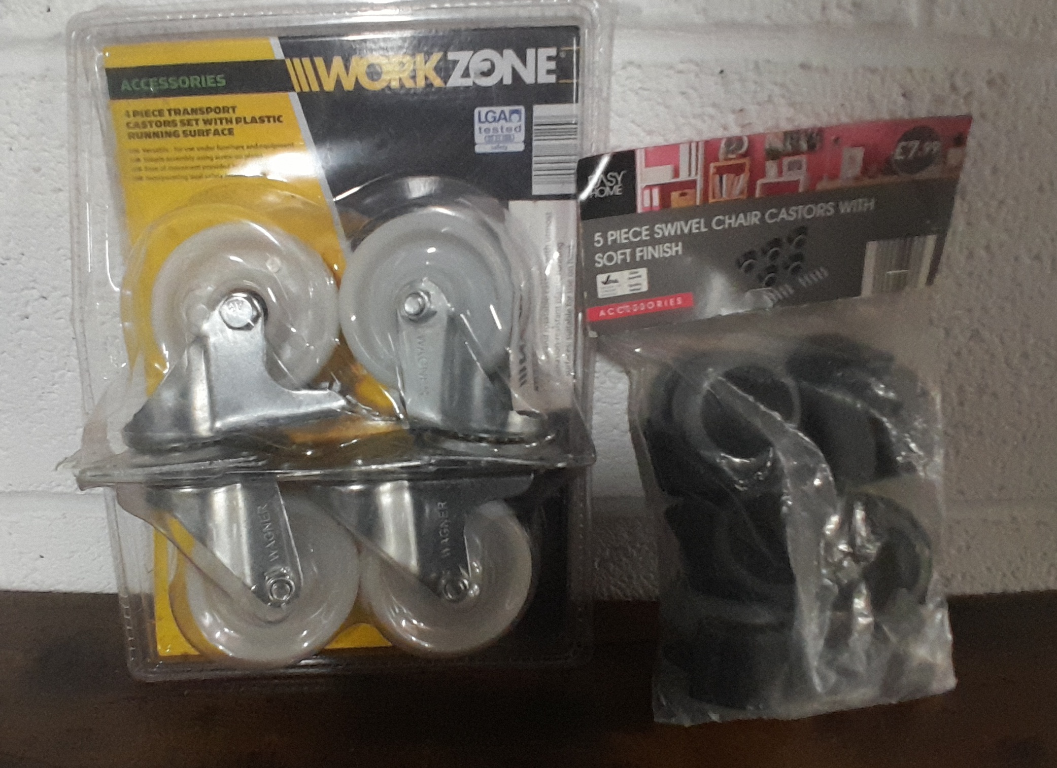 New Sets of Workzone and Easy Home Furniture Castors
