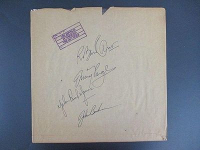Led Zeppelin Signed In Through the Out Door Album Cover.Offered here is an outstanding and 