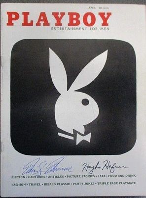 Marilyn Monroe Hugh Hefner Signed Playboy Magazine. Marilyn Monroe and Hugh Hefner - Signed 