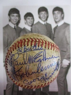 The Beatles Signed Spalding Baseball Autographed. The Beatles Signed Spalding Baseball - 