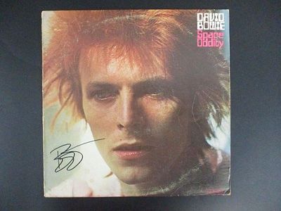 David Bowie Signed Space Oddity Album Cover. Presented here is a stunning Space Oddity album 