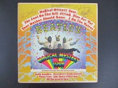 Beatles Signed Magical Mystery Tour Album Cover. The Beatles Signed Magical Mystery Tour Album 