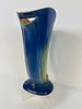 Roseville Pottery Tall Pinecone. Form 485-10" is the mold number on this very nice blue pinecone Image - 2