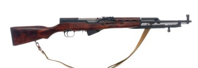 Russian SKS 7.62x39mm Semi Auto Rifle. Description Russian SKS chambered in 7.62x39mm with a ten 