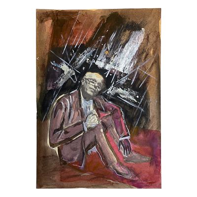 (3) Рисунок, смешанная техника, автор Шафранский Александр Степанович. Формат: 30х21 см. 