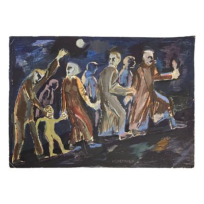 (3) Рисунок, смешанная техника, автор Шафранский Александр Степанович. Формат: 29.5х42 см. 