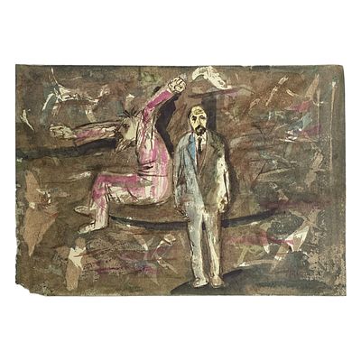 (3) Рисунок, смешанная техника, автор Шафранский Александр Степанович. Формат: 21х30 см. 