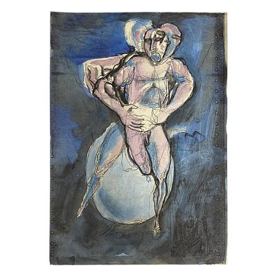 (3) Рисунок, смешанная техника, автор Шафранский Александр Степанович. Формат: 30х21 см. 